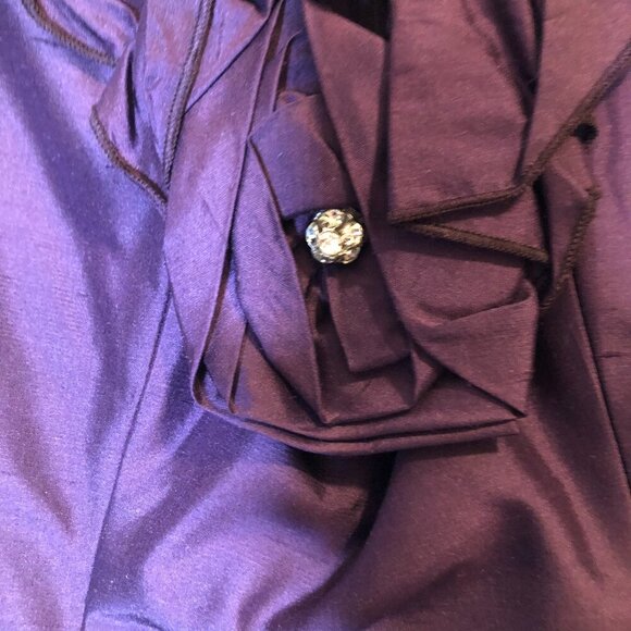 Ideas by Barbara Gown Style# 7777-10 Eggplant Size M NWT - Picture 8 of 16